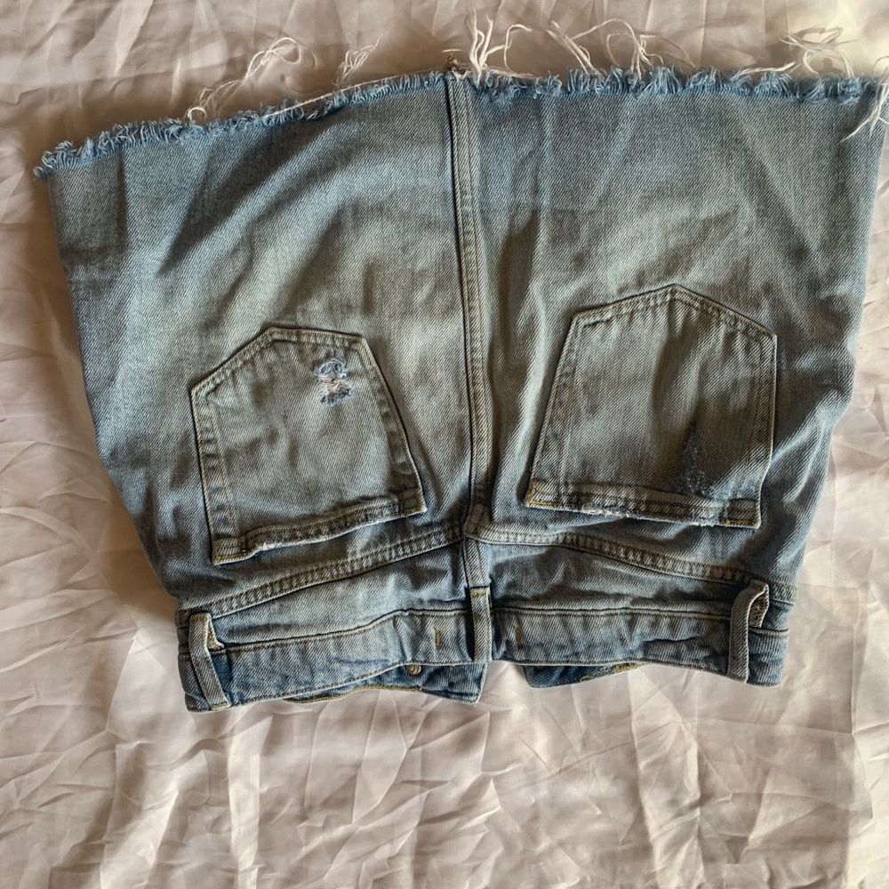 Free people denim skirt